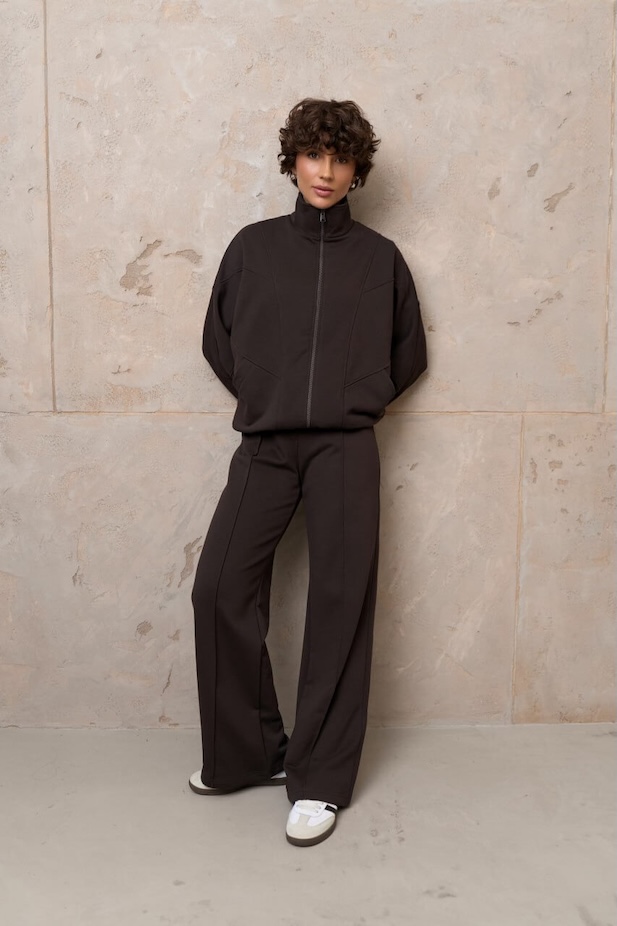 Women's Evelyn Palazzo tracksuit chocolate